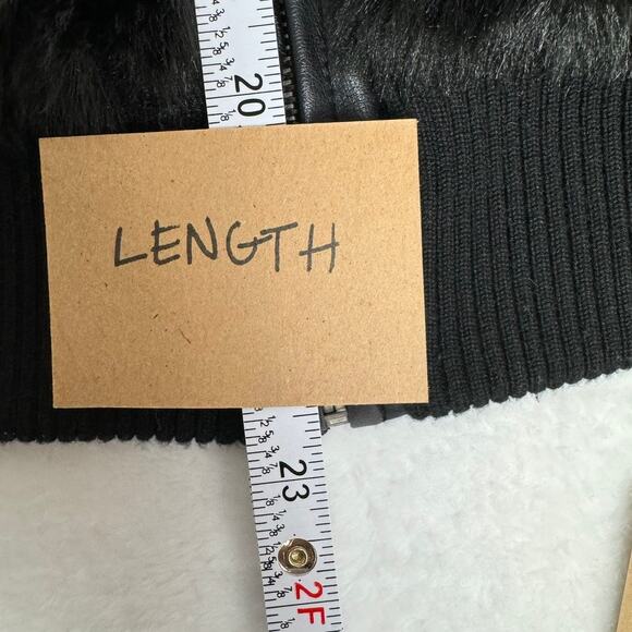 Lipsy London Faux Fur Bomber Jacket 🛸 Size 4 - Picture 10 of 11